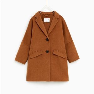 Zara Masculine Coat big kid size 14